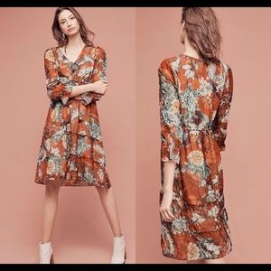 Anthropologie Hemant & Nandita Zera Floral Dress